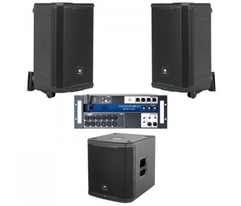 Акустична система 2 колонки JBL PRX915 з сабвуфером + мікшер